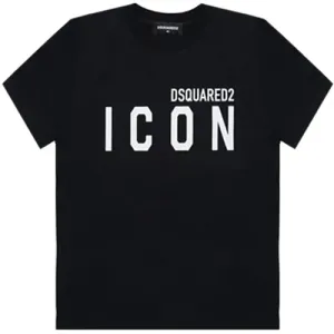 Dsquared2 - Boys Black Logo-print Cotton T-shirt 14Y
