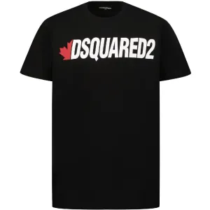 Dsquared2 Boys Cotton T-shirt Black 10Y #362168