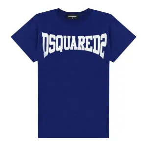 Dsquared2 Boys Cotton T-shirt Blue 8Y