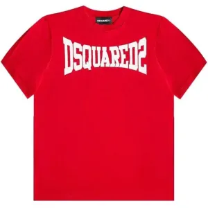 Dsquared2 Boys Cotton T-shirt Red 12Y