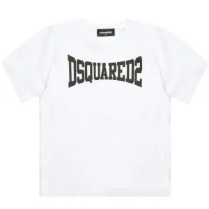 Dsquared2 Boys Cotton T-shirt White 4Y #362253