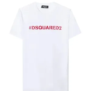 Dsquared2 Boys Hashtag T-shirt White 10Y