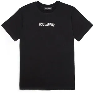 Dsquared2 Boys Logo Print T-shirt Black 4Y #635825