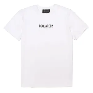 Dsquared2 Boys Logo Print T-shirt White 4Y