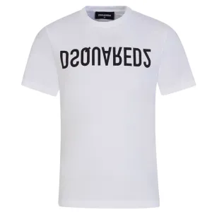 Dsquared2 Boys Logo T-shirt White 12Y #363774