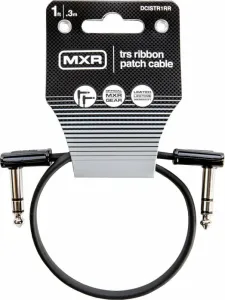 Dunlop MXR DCISTR1RR Ribbon TRS Cable Negro 30 cm Angulado - Angulado Cable adaptador/parche