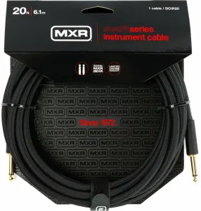 Dunlop MXR DCIR20 Stealth Gris 6,1 m Recto - Recto Cable de instrumento