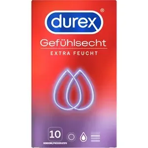 Durex Amor y deseo Condoms Sensación real Extra Húmedo 10 Stk