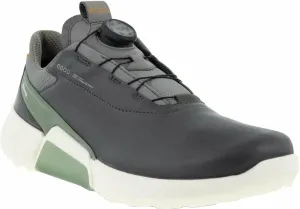 Ecco Biom H4 BOA Mens Golf Shoes Magnet/Frosty Green 41 Calzado de golf para hombres