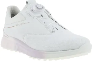 Ecco S-Three BOA Womens Golf Shoes White/Delicacy/White 38 Calzado de golf de mujer