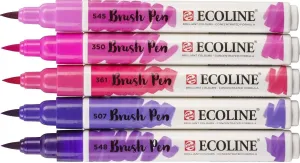 Ecoline Brushpen Brush Pen Violet 5 pcs
