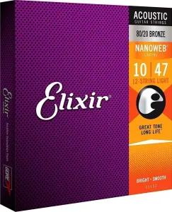 Elixir 11152 Nanoweb 12 10-47 Cuerdas de guitarra
