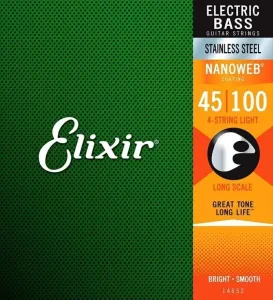 Elixir 14652 Nanoweb 4 45-100 Cuerdas de bajo