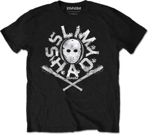 Eminem Camiseta de manga corta Shady Mask Black L