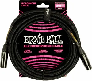 Ernie Ball 6392 Negro 6,1 m Cable de micrófono