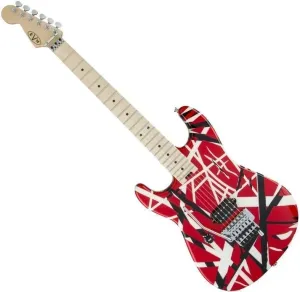 EVH Striped Series MN Red Black and White Stripes #19323