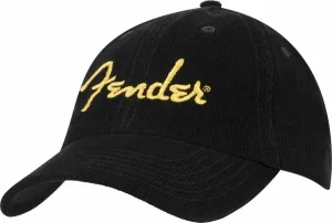 Fender Gorra Gold Spaghetti Logo Corduroy Baseball Hat Black