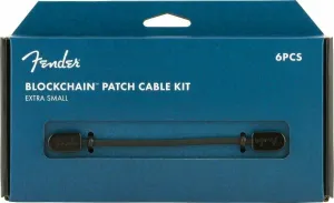 Fender Blockchain Patch Cable Kit XS Negro Angulado - Angulado Cable adaptador/parche