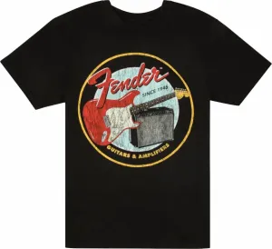 Fender Camiseta de manga corta 1946 Guitars & Amplifiers Vintage Black L