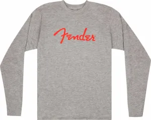 Fender Camiseta de manga corta Spaghetti Logo LS Unisex Heather Gray L