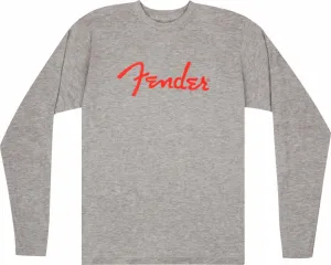 Fender Camiseta de manga corta Spaghetti Logo LS Heather Gray XL