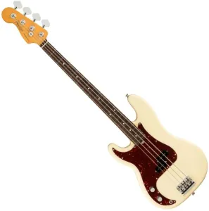 Fender American Professional II Precision Bass RW LH Olympic White Bajo de 4 cuerdas