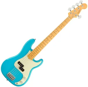 Fender American Professional II Precision Bass V MN Miami Blue Bajo de 5 cuerdas