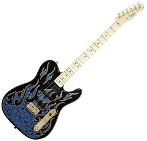 Fender James Burton Telecaster MN Blue Paisley Flames #2505