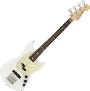Fender American Performer Mustang RW Arctic White Bajo de 4 cuerdas