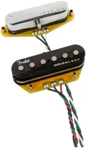 Fender Gen 4 Noiseless Telecaster Black-Cromo Pastilla individual