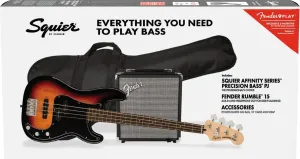 Fender Squier Affinity Series Precision Bass PJ Pack LRL 3-Color Sunburst Bajo de 4 cuerdas
