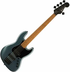 Fender Squier Contemporary Active Jazz Bass RMN HH V Gunmetal Metallic Bajo de 5 cuerdas