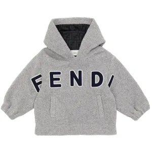 Fendi Boys Logo Hoodie Grey 10A