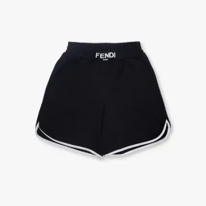 Fendi Girls Logo Shorts Black 10Y