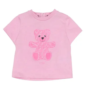 Fendi Baby Unisex Teddy Bear T-shirt Blue 24M #732031