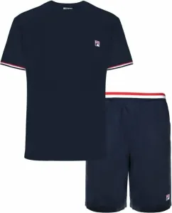 Fila FPS1135 Jersey Stretch T-Shirt / French Terry Pant Navy L Ropa interior deportiva