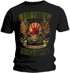 Five Finger Death Punch Camiseta de manga corta Unisex Locked & Loaded Black L #498535