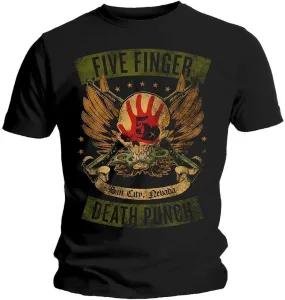 Five Finger Death Punch Camiseta de manga corta Unisex Locked & Loaded Black XL #22544
