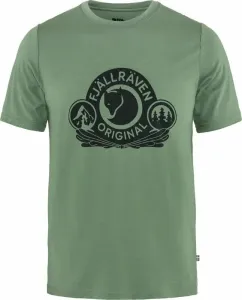 Fjällräven Abisko Wool Classic SS M Patina Green L Camiseta Camisa para exteriores