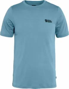 Fjällräven Abisko Wool Logo SS M Dawn Blue M Camiseta Camisa para exteriores