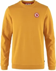 Fjällräven 1960 Logo Badge Sweater M Mustard Yellow 2XL Sudadera con capucha para exteriores