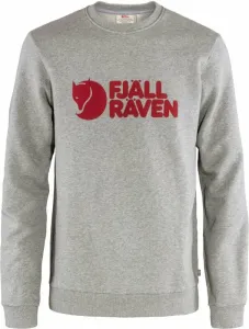 Fjällräven Logo Sweater M Grey/Melange L Sudadera con capucha para exteriores