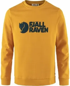 Fjällräven Logo Sweater M Mustard Yellow XL Sudadera con capucha para exteriores