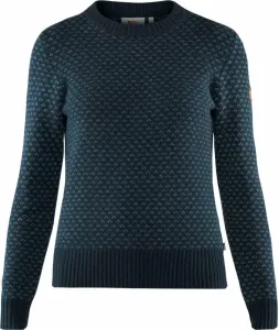 Fjällräven Övik Nordic Sweater W Dark Navy S Sudadera con capucha para exteriores