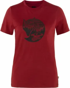Fjällräven W Abisko Wool Fox Pomegranate Red/Dark Navy L Camisa para exteriores