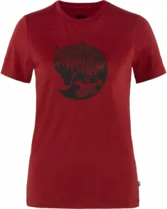 Fjällräven W Abisko Wool Fox Pomegranate Red/Dark Navy XL Camisa para exteriores