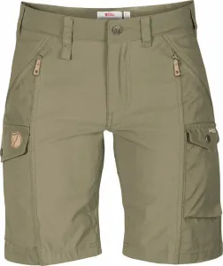 Fjällräven Nikka Shorts Curved W Light Olive 36 Pantalones cortos para exteriores