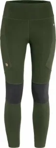Fjällräven Abisko Trekking Tights Pro W Deep Forest/Iron Grey S Pantalones para exteriores