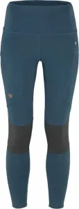 Fjällräven Abisko Trekking Tights Pro W Indigo Blue/Iron Grey L Pantalones para exteriores