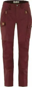 Fjällräven W Nikka Bordeaux Red 38 Pantalones para exteriores